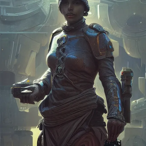 Image similar to scifi dynamic character portrait Painting of a futuristic roman soldier , dystopian mood, intricate, wild, highly detailed, digital painting, artstation, concept art, smooth, sharp focus, illustration, art by artgerm and greg rutkowski and alphonse mucha and roger deakins