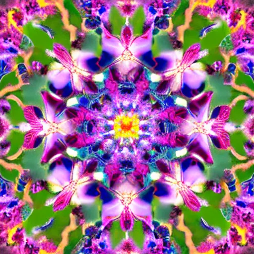 Image similar to astral array of flowers