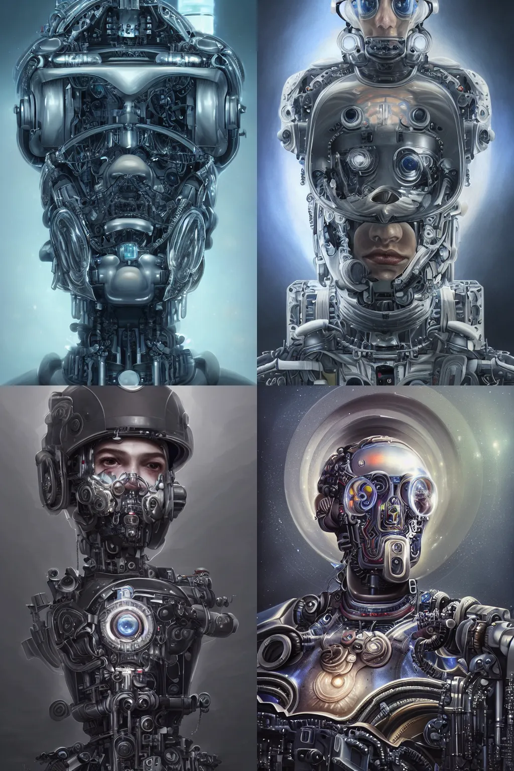 Prompt: a beautiful ultra detailed fine art portrait of a futuristic mechanical cybernetic jerry garcia cyborg in uniform, by tom bagshaw and anna dittman, studio lighting, golden ratio composition, 3 5 mm lens, cybernetic scifi, deep depth of field, artstation, 8 k