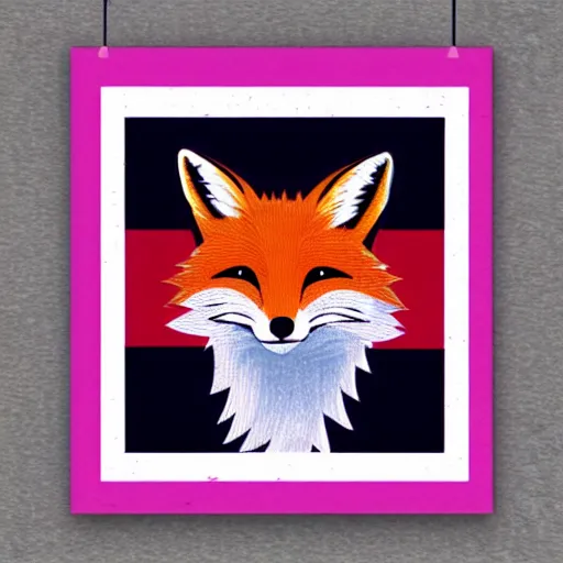 Image similar to A fox in the shape of a cube