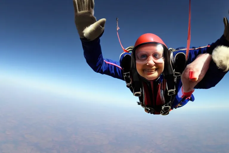 baby jumping out of a plane with a parachute - n 6