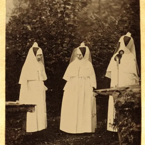 Prompt: nuns at a asylum, creepy, 1 8 0 0 s