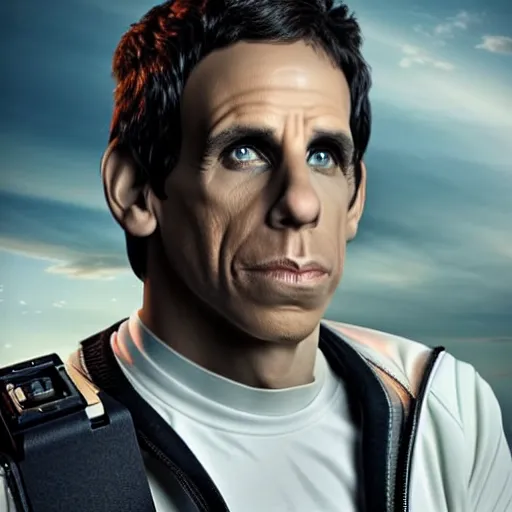 Prompt: Ben stiller robot, photo, detailed, 4k