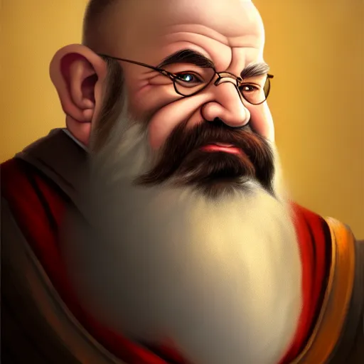 Prompt: portrait painting of a dwarven doctor, sharp focus, award - winning, trending on artstation, masterpiece, highly detailed, intricate, cartoon, anime. art by merwild and ernesto irawan and rachel denton