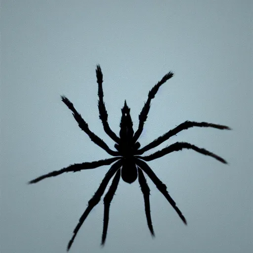 Image similar to spider in the sky, photorealistic, 3 5 mm,