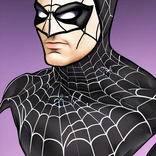 Image similar to a portrait of a spiderbatman , highly detailed,4K UHD image