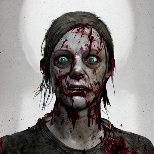 Prompt: A photorealistic infected zombie, detailed, textured, The Walking Dead, Z Nation, Resident Evil