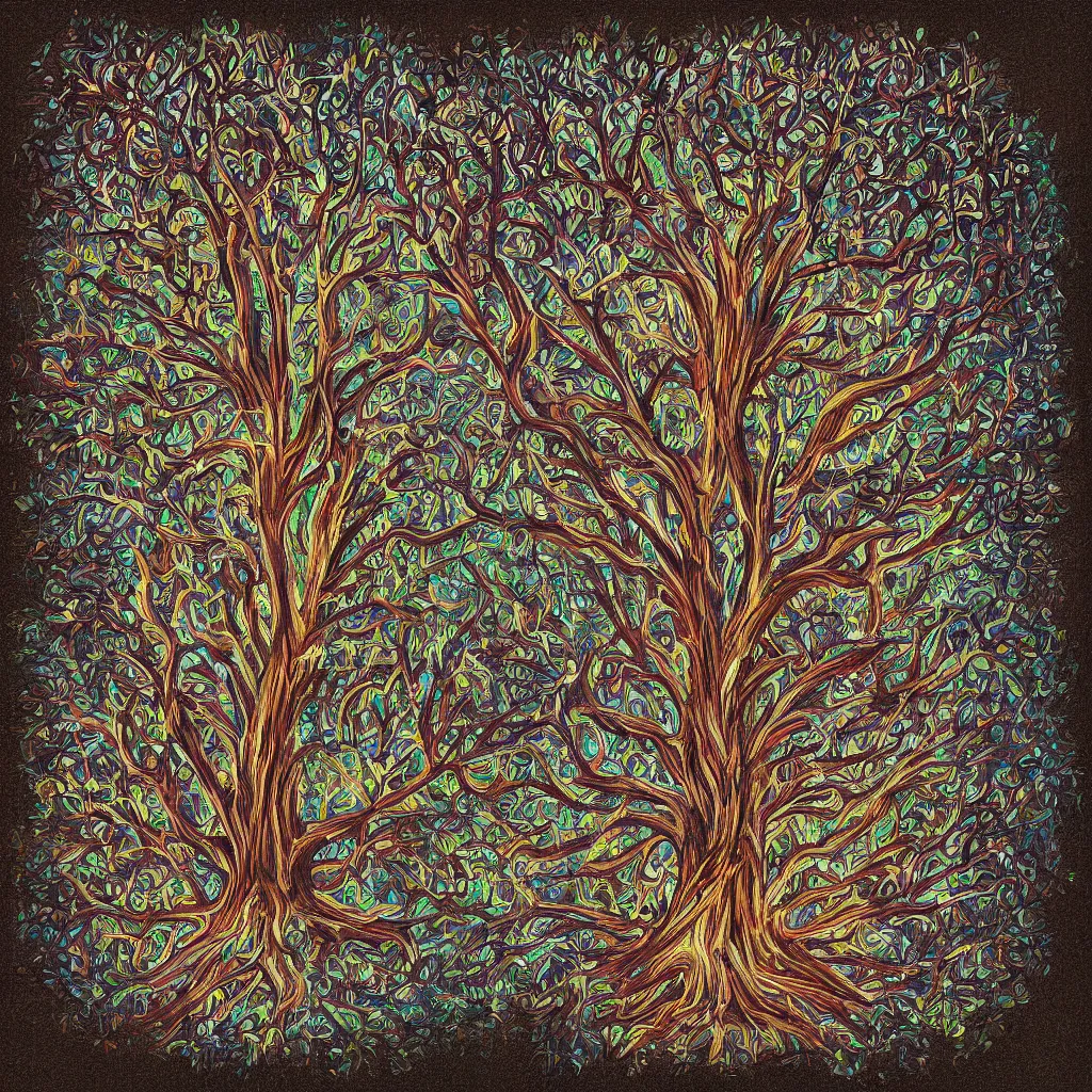 Image similar to tree of life, digital art