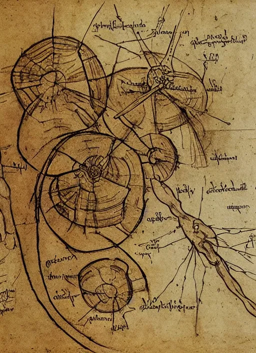 Image similar to the the cure to cancer, detailed diagram by Leonardo DaVinci, sketches, remastered, upscaled, amazing discovery