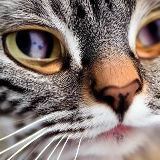 Prompt: a detailed professional closeup photo of a cat head