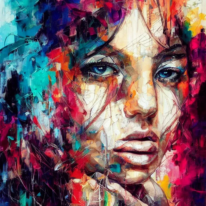 Image similar to masterpiece beautiful portrait by hopare