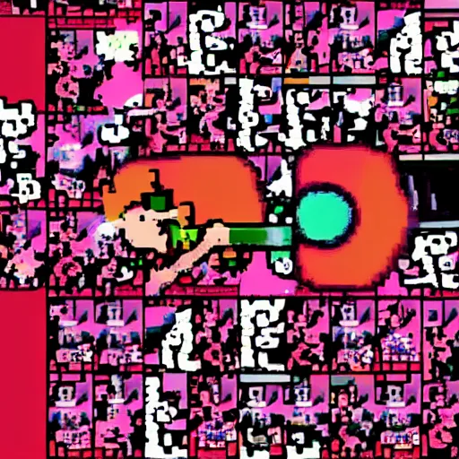 Prompt: weirdcore images with the yume nikki soundtrack