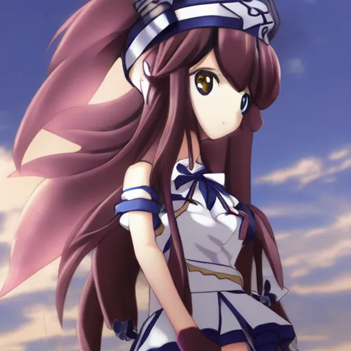 Image similar to anime girl kongou from kantai collection ( 2 0 1 5 )