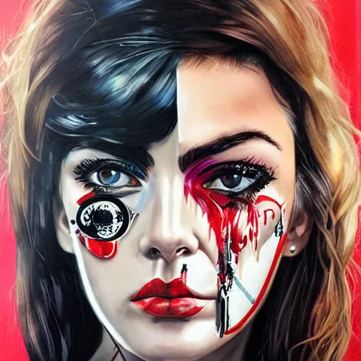 Image similar to photo of young woman by sandra chevrier