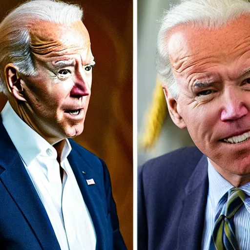 Image similar to Promotional image of Joe Biden as Michael Keaton in the film Birdman (2014)