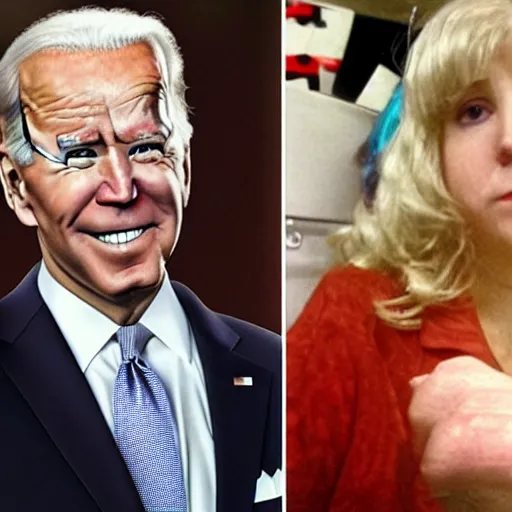 Image similar to joe biden as a cute girl