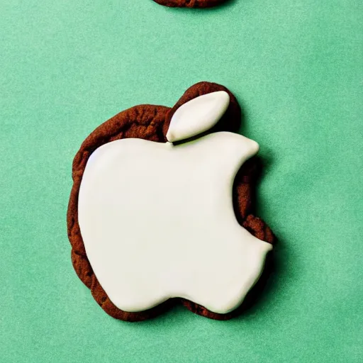 Prompt: apple made out of cookies