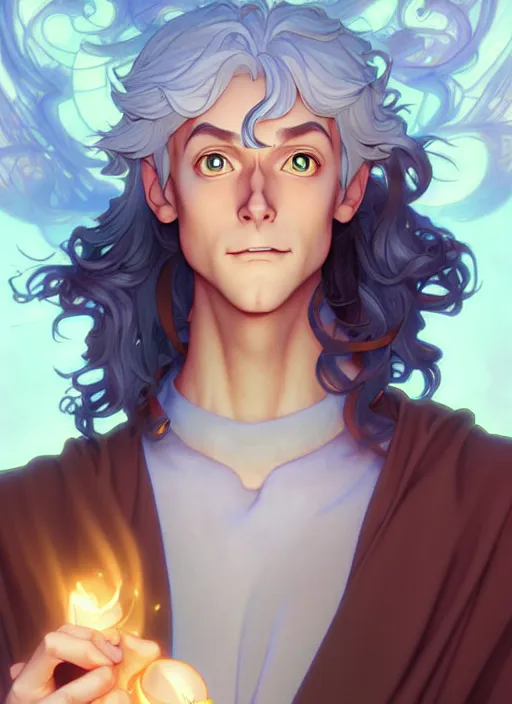 Prompt: cute merlin, natural lighting, path traced, highly detailed, high quality, digital painting, by don bluth and ross tran and studio ghibli and alphonse mucha, artgerm