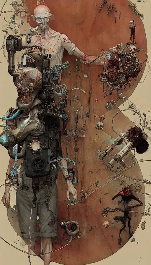 Image similar to single - use time - travel simulation capsule by chiara bautista, beksinski and norman rockwell and greg rutkowski weta studio, and lucasfilm