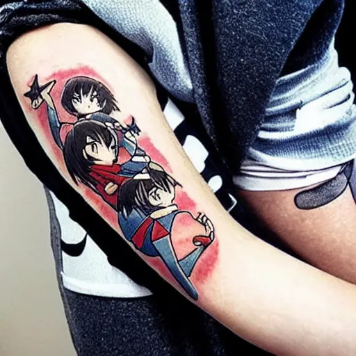 Image similar to anime tattoo