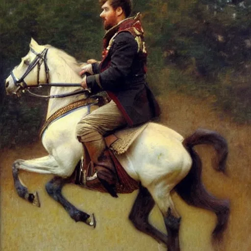 Prompt: attractive lionel messi as attractive lionel messi riding a horse, natural lighting, high quality, very detailed painting, by gaston bussiere, donato giancola, j. c. leyendecker