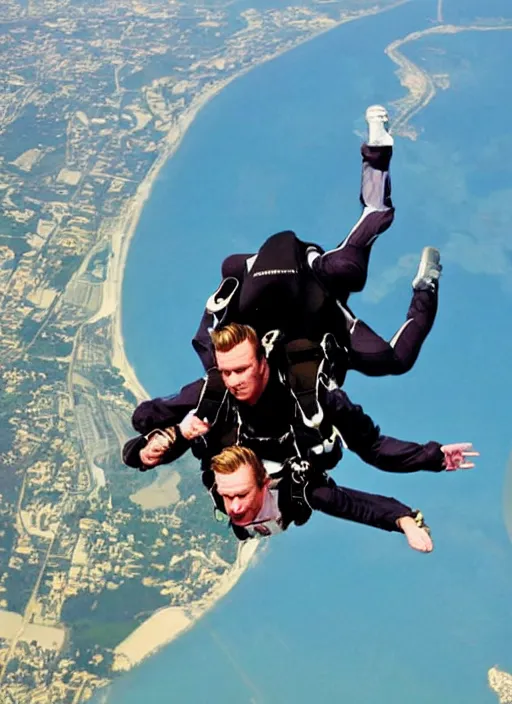 Image similar to ewan mcgregor skydiving