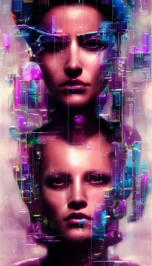 Prompt: cyberpunk, perfectly-centered-Portrait of the most beautiful woman on the planet, 80s fashion, high fashion, sweaty, tubes, android parts, high heels, insane, intricate, highly detailed, digital painting, artstation, concept art, smooth, sharp focus, illustration, Unreal Engine 5, 8K, art by artgerm and greg rutkowski and alphonse mucha