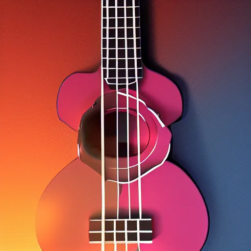 Image similar to a futuristic ukulele, detailed, 8k, trending on artstation