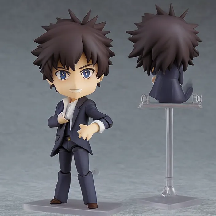 Prompt: Spike Spiegel, An anime Nendoroid of Spike Spiegel, figurine, detailed product photo