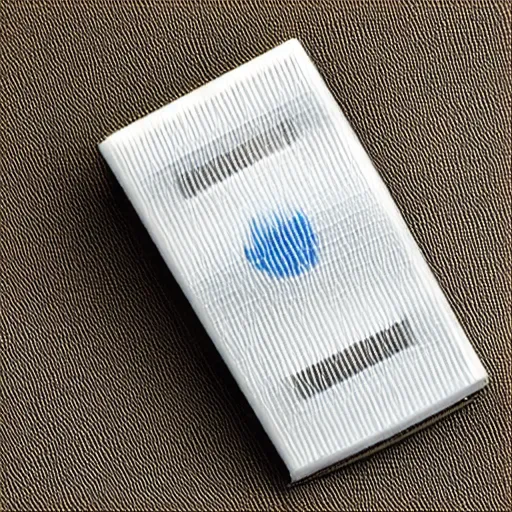 Image similar to a pack of cigarettes but it's beacons inside, product photography