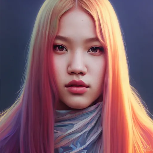 Image similar to portrait of jossi of blackpink, highly detailed, digital painting, smooth, sharp focus, illustration, ultra realistic, 8 k, art by artgerm and greg rutkowski and alphonse mucha