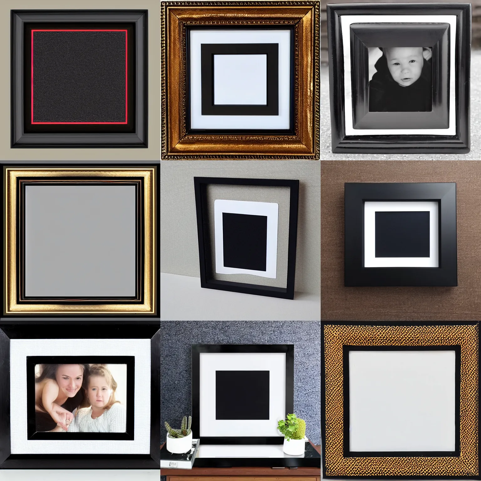 Prompt: solid black square filling frame