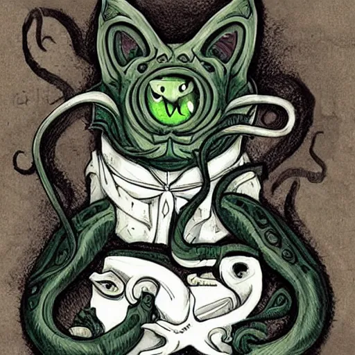 Prompt: Cat Cthulhu