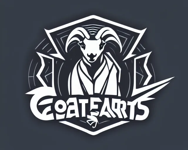 Prompt: goat esports logo vector art, logo design, esports, deep focus, d & d, fantasy, intricate, elegant, highly detailed, digital painting, artstation, concept art, matte, sharp focus, illustration, hearthstone,