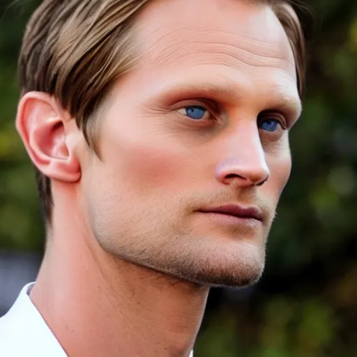 Image similar to alexander skarsgard, handsome, clean shaven