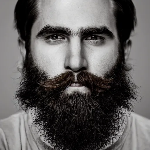Prompt: beautiful portrait of a man ( beard )