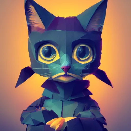 Image similar to cat cute, illustration, digital art, inspired by tearaway, by greg rutkowski, sharp, masterpiece, highly detailed, photorealistic, octane render, 8 k, unreal engine 5, trending on artstation, vivid colors