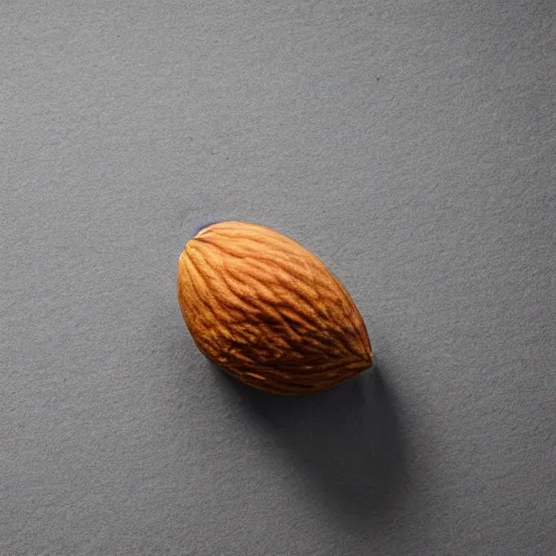 Prompt: super detailed studio photograph of an almond, 8 k