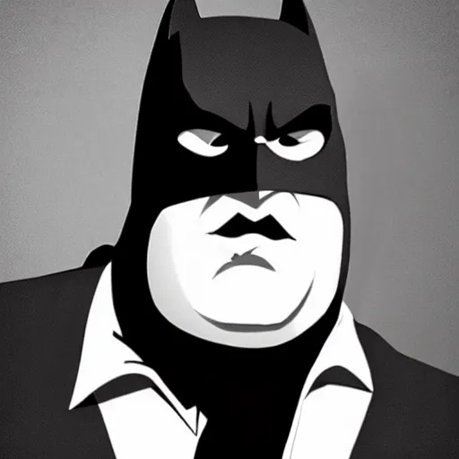 Image similar to Chris Farley as Batman