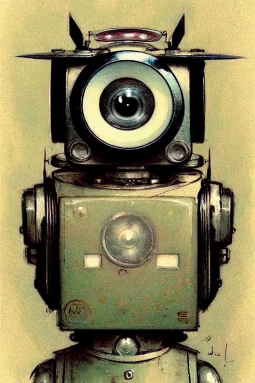 Prompt: (((((1950s robot camera owl . muted colors.))))) by Jean-Baptiste Monge !!!!!!!!!!!!!!!!!!!!!!!!!!!!!!