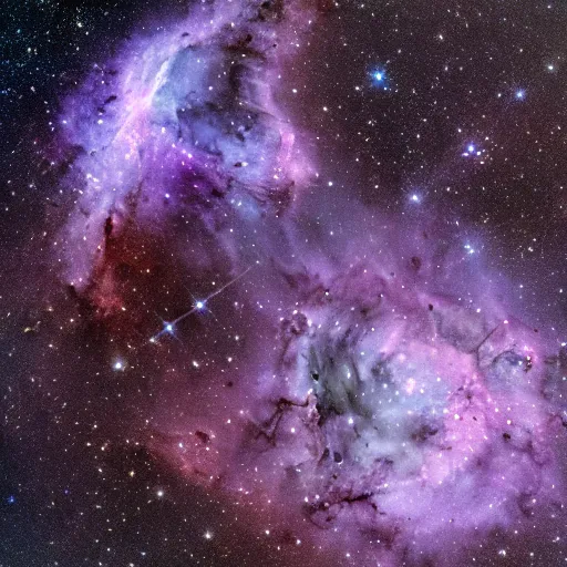 Prompt: high quality astrophotography, highly detailed, deep space nebula