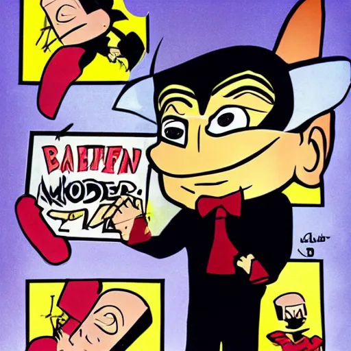 Image similar to alfred e. neuman dressed like bat - mite