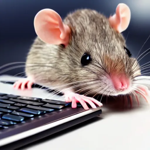 Image similar to rat on computer keyboard