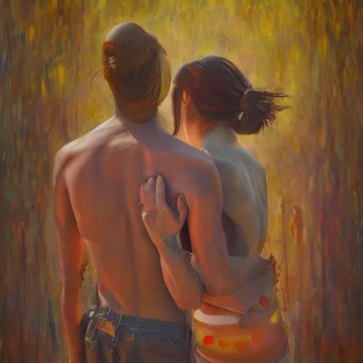 Image similar to love and belonging, detailed painting, expressive masterpiece, trending on artstation, oil on canvas