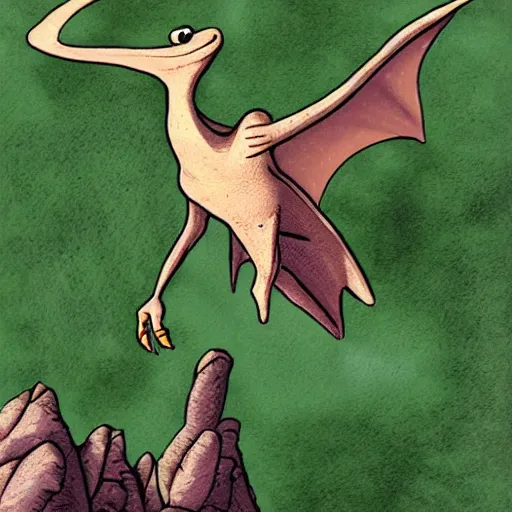Prompt: pascal the pterodactyl