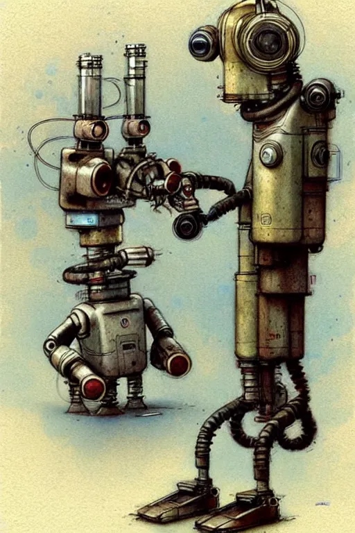 Image similar to (((((1950s robot science . muted colors.))))) by Jean-Baptiste Monge !!!!!!!!!!!!!!!!!!!!!!!!!!!