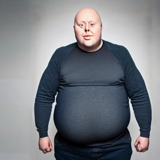 Image similar to obese aksel hennie