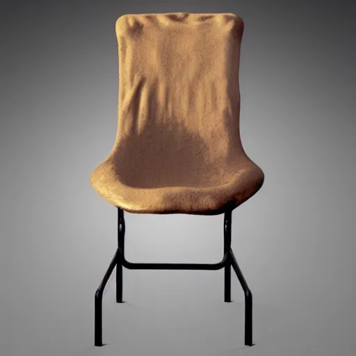 Prompt: chair designed by zdzisław beksiński