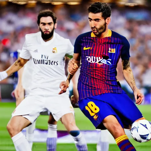 Image similar to Madrid versus Barcelona