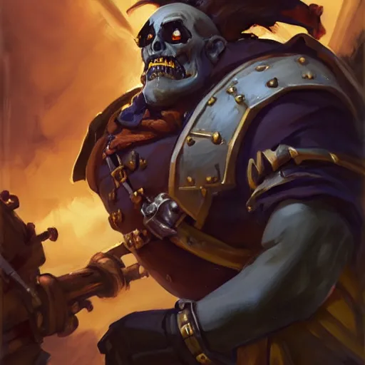 Image similar to greg manchess portrait painting of partially armored undead pirate captain lechuck as overwatch character, medium shot, asymmetrical, profile picture, organic painting, sunny day, matte painting, bold shapes, hard edges, street art, trending on artstation, by huang guangjian, gil elvgren, ruan jia, greg rutkowski, gaston bussiere